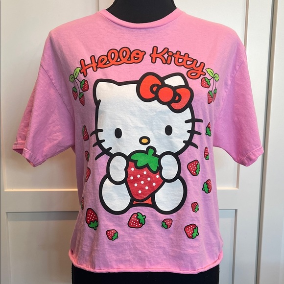 Hello Kitty Tops - 🍓 The Hello Kitty Pink Strawberry Tee